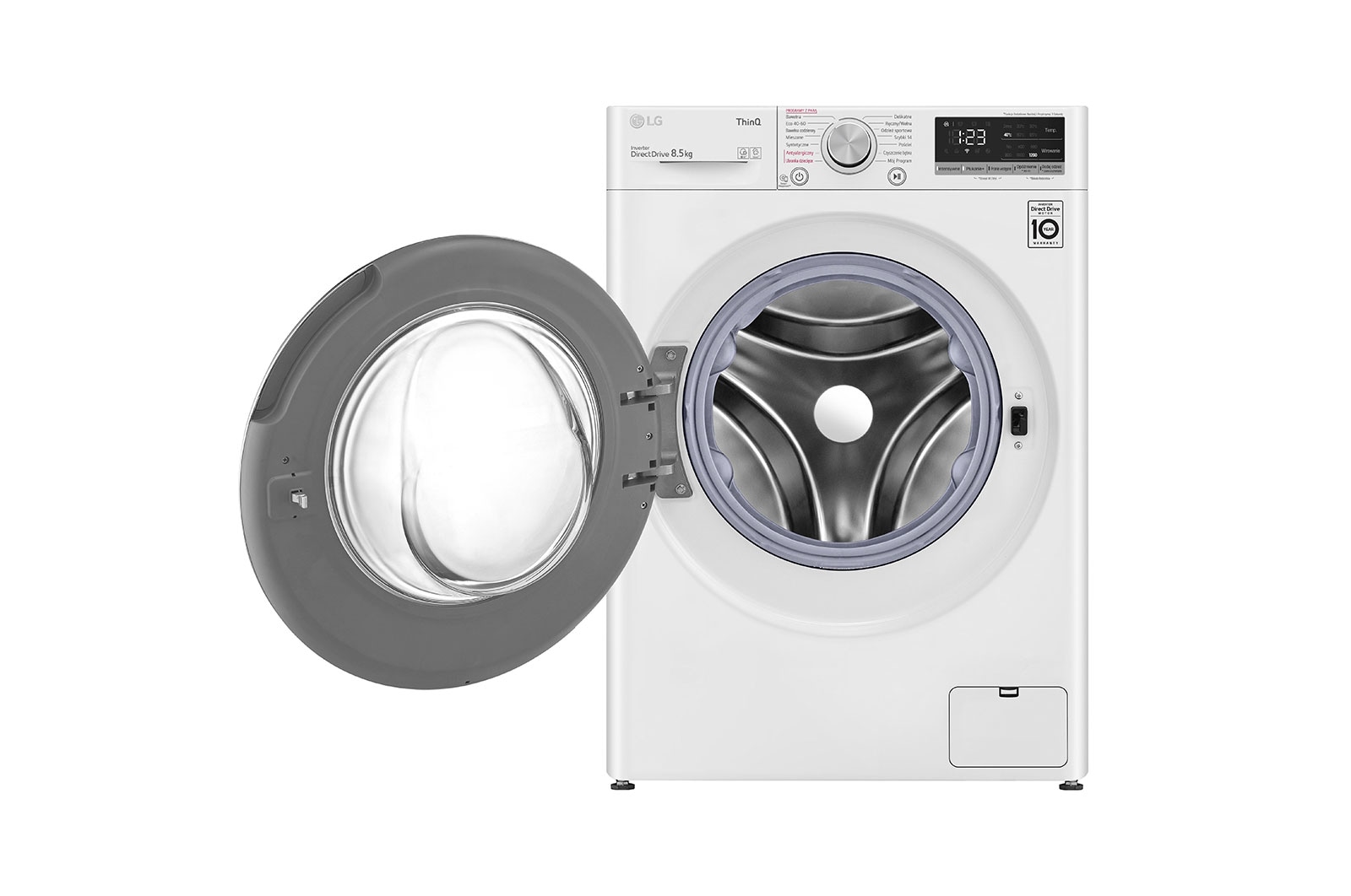 LG Pralka LG Vivace | V500 | slim 8,5kg | Steam | 1200 rpm | ThinQ | AIDD | biala | F2WV5N8S1E, F2WV5N8S1E