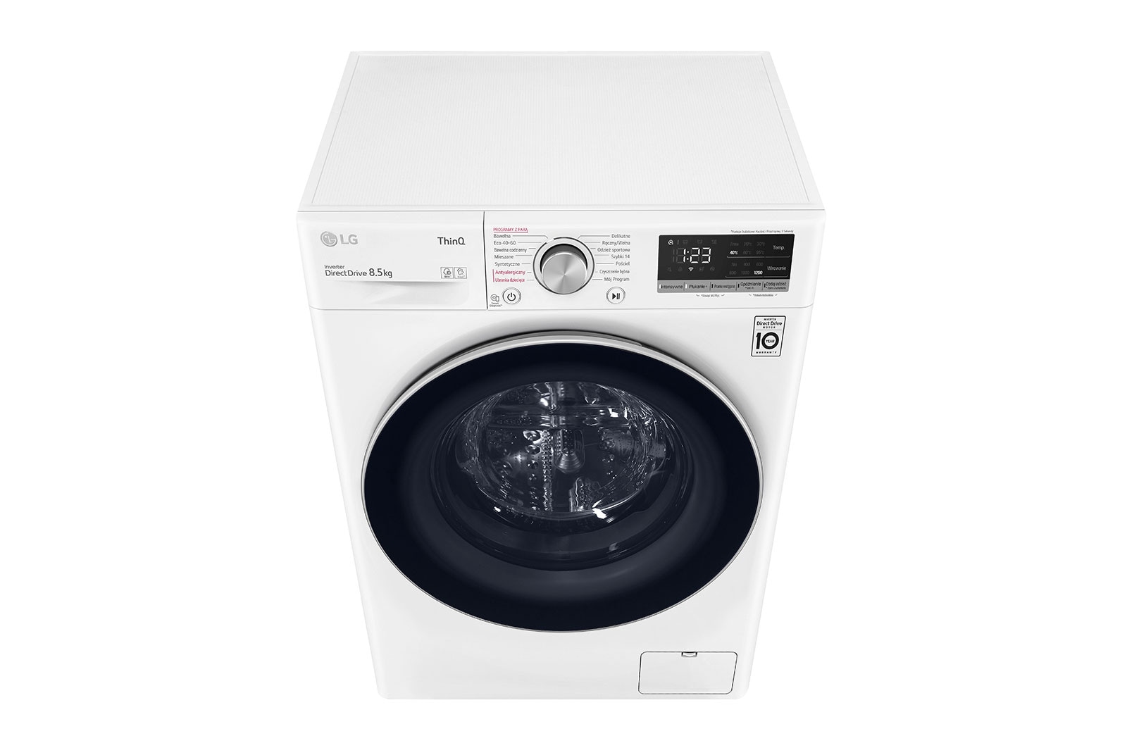 LG Pralka LG Vivace | V500 | slim 8,5kg | Steam | 1200 rpm | ThinQ | AIDD | biala | F2WV5N8S1E, F2WV5N8S1E