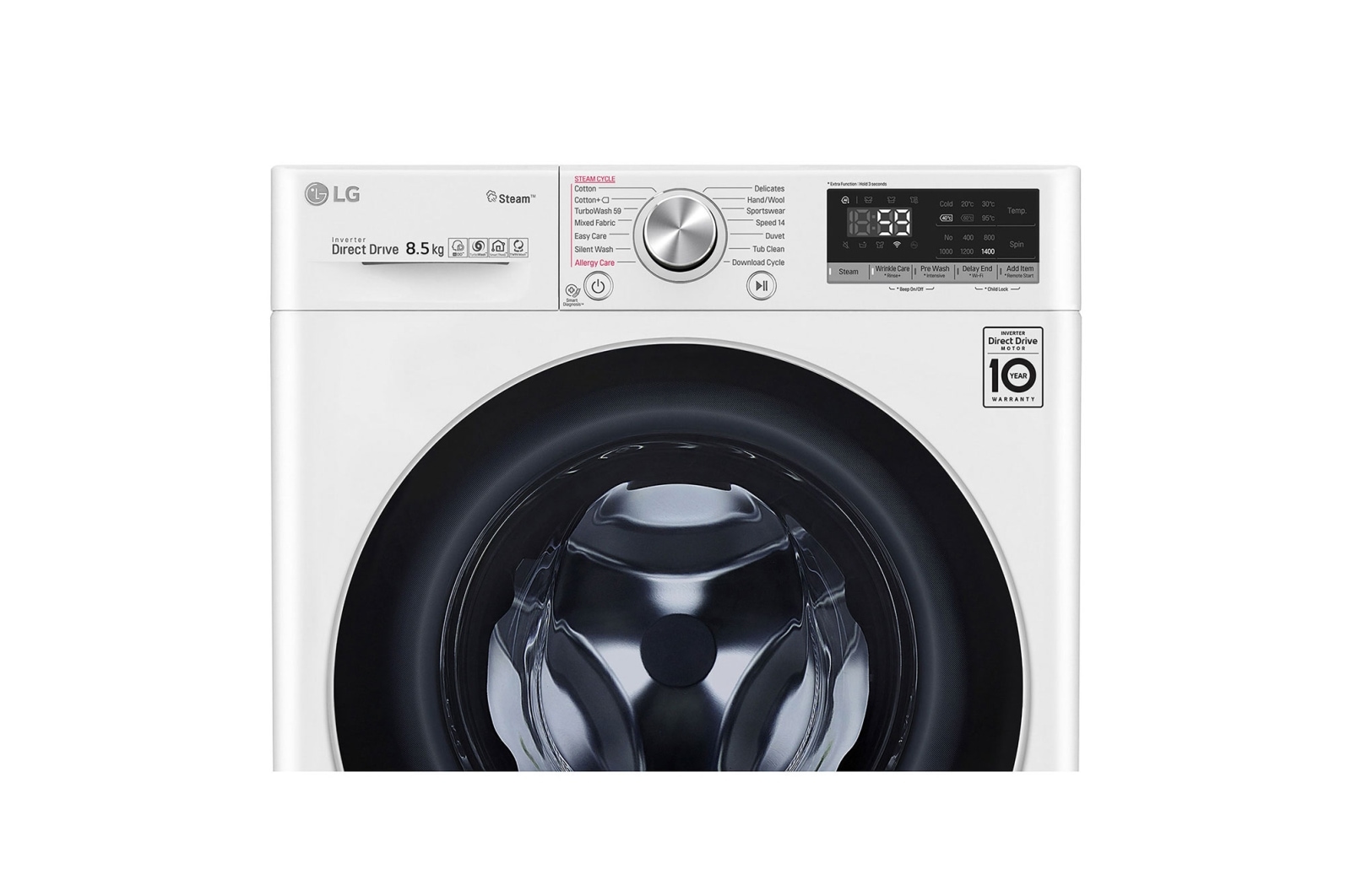 LG Pralka LG Vivace V700 slim 8,5kg Steam+ 1200rpm ThinQ F2WV7S8P1, F2WV7S8P1
