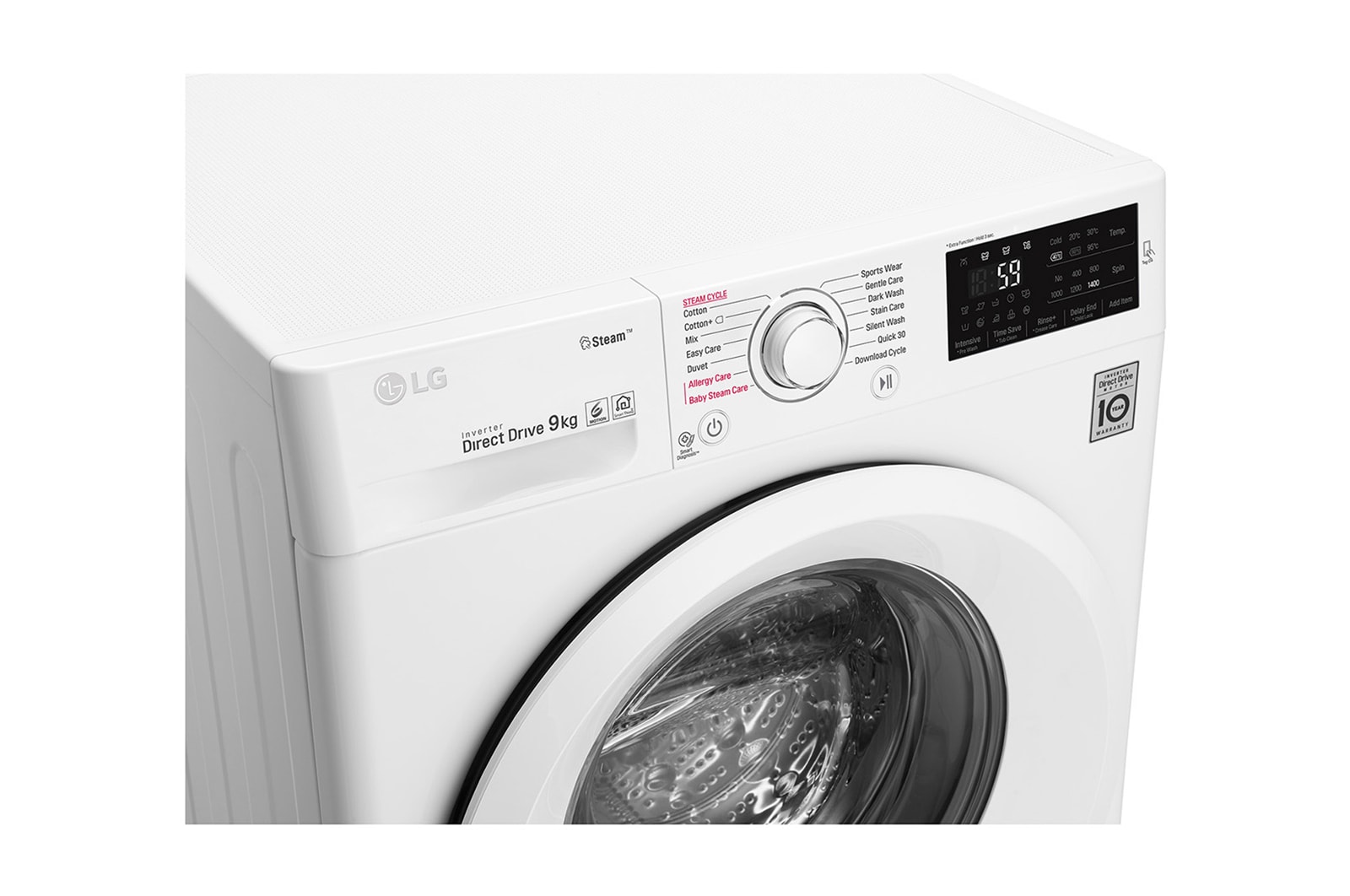LG Pralka LG  C5 9kg 1400rpm F4J5VY3W, F4J5VY3W