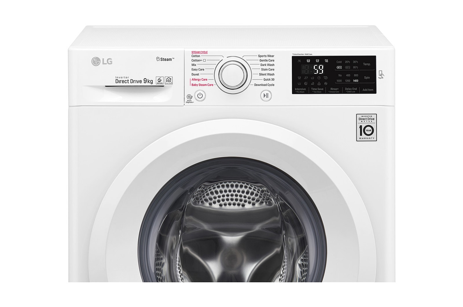 LG Pralka LG  C5 9kg 1400rpm F4J5VY3W, F4J5VY3W