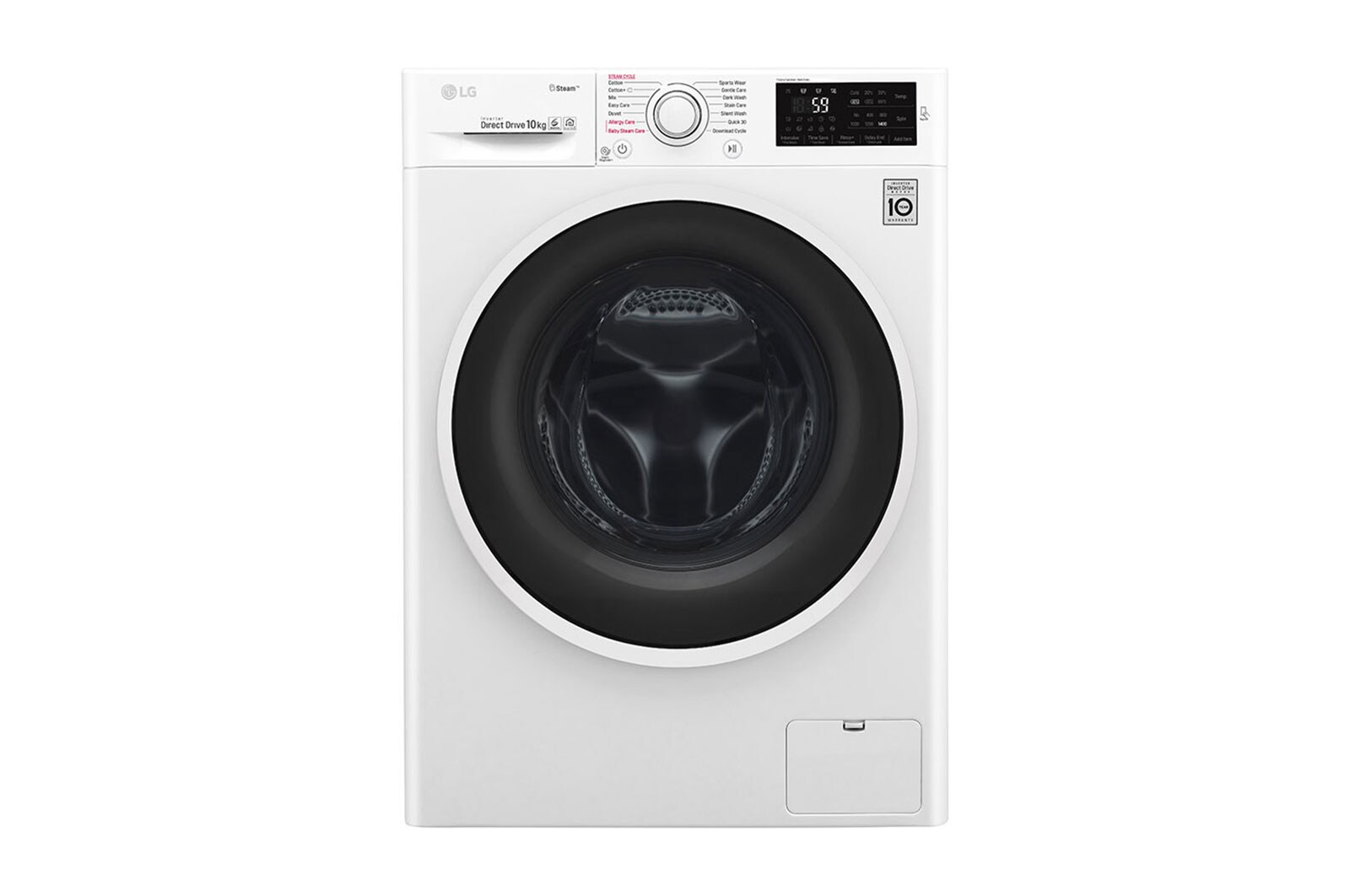 Pralka C4 Steam 1400rpm 10kg F4J6JY0W - widok z przodu