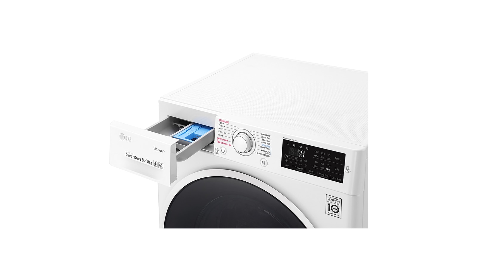 LG Pralko-suszarka C4 SteamSpa 1400rpm, F4J6TG0W