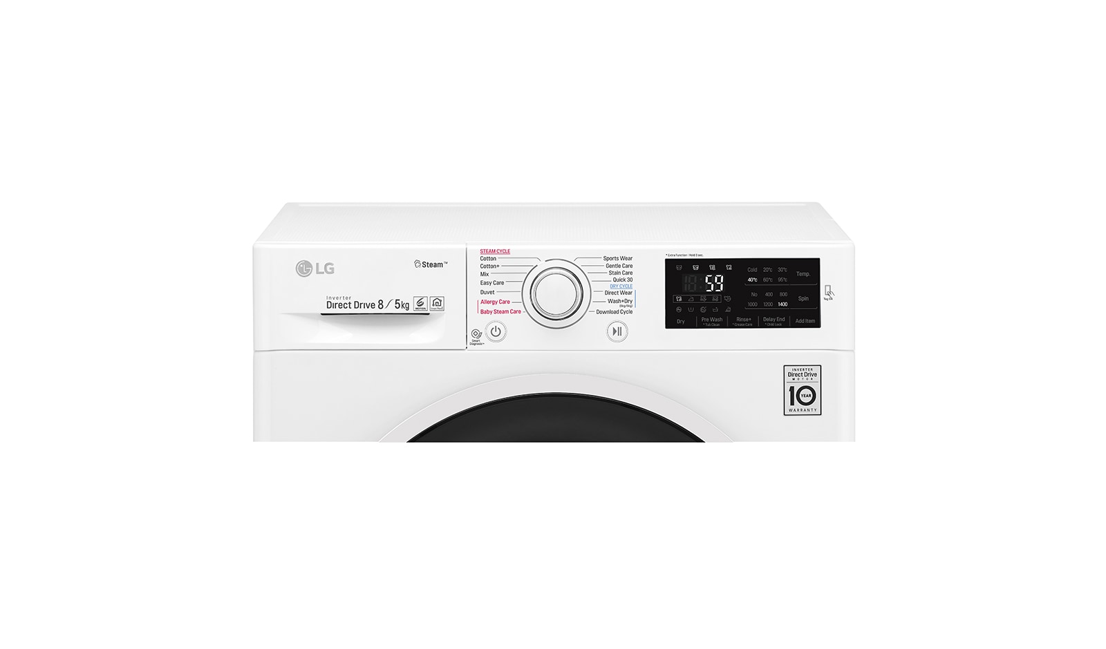 LG Pralko-suszarka C4 SteamSpa 1400rpm, F4J6TG0W