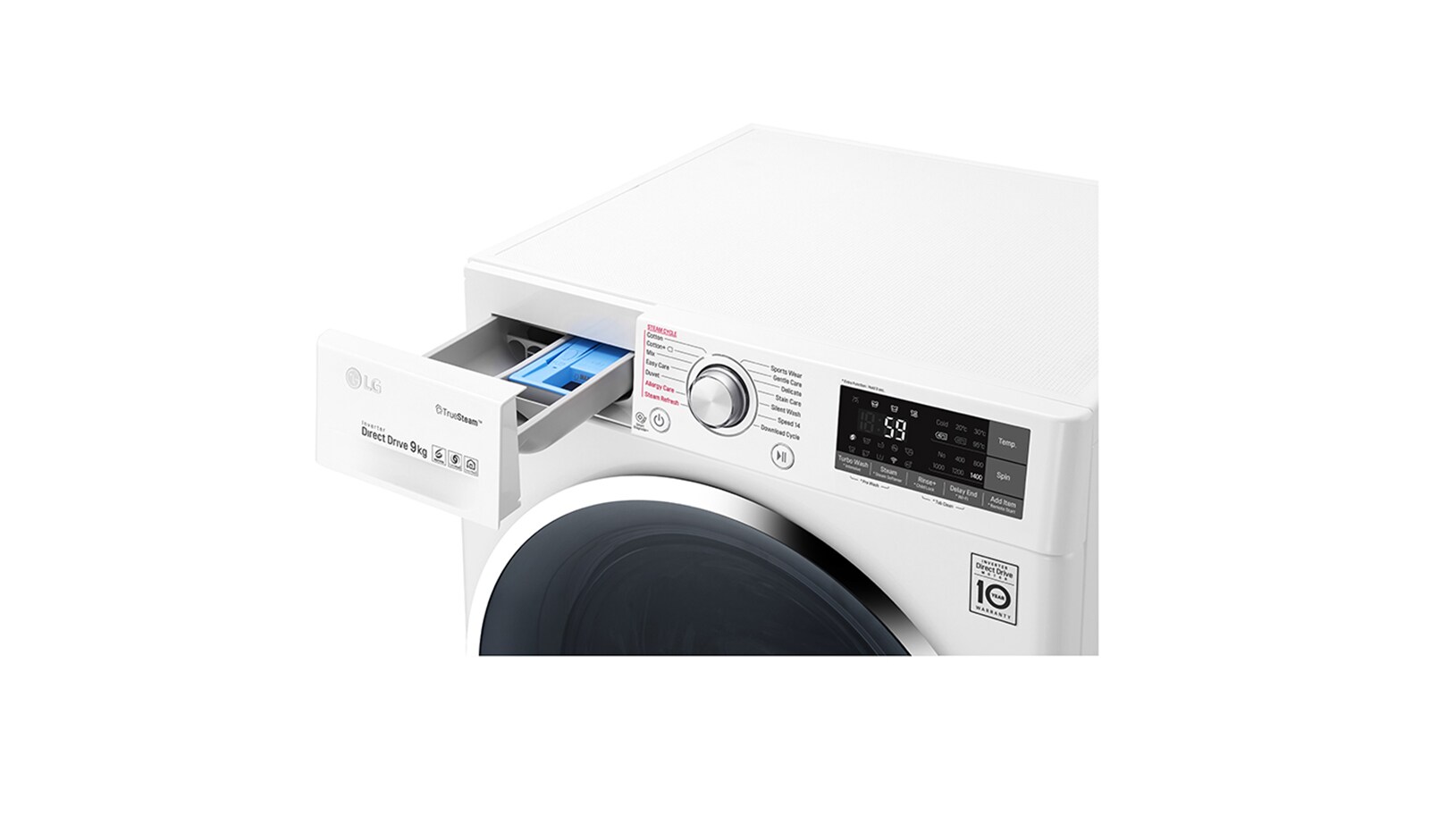 LG Pralka C2 Steam TurboWash 1400rpm, F4J8VS2W