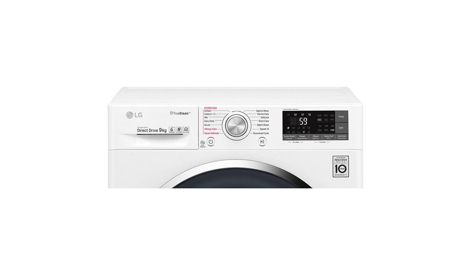 LG Pralka C2 Steam TurboWash 1400rpm, F4J8VS2W