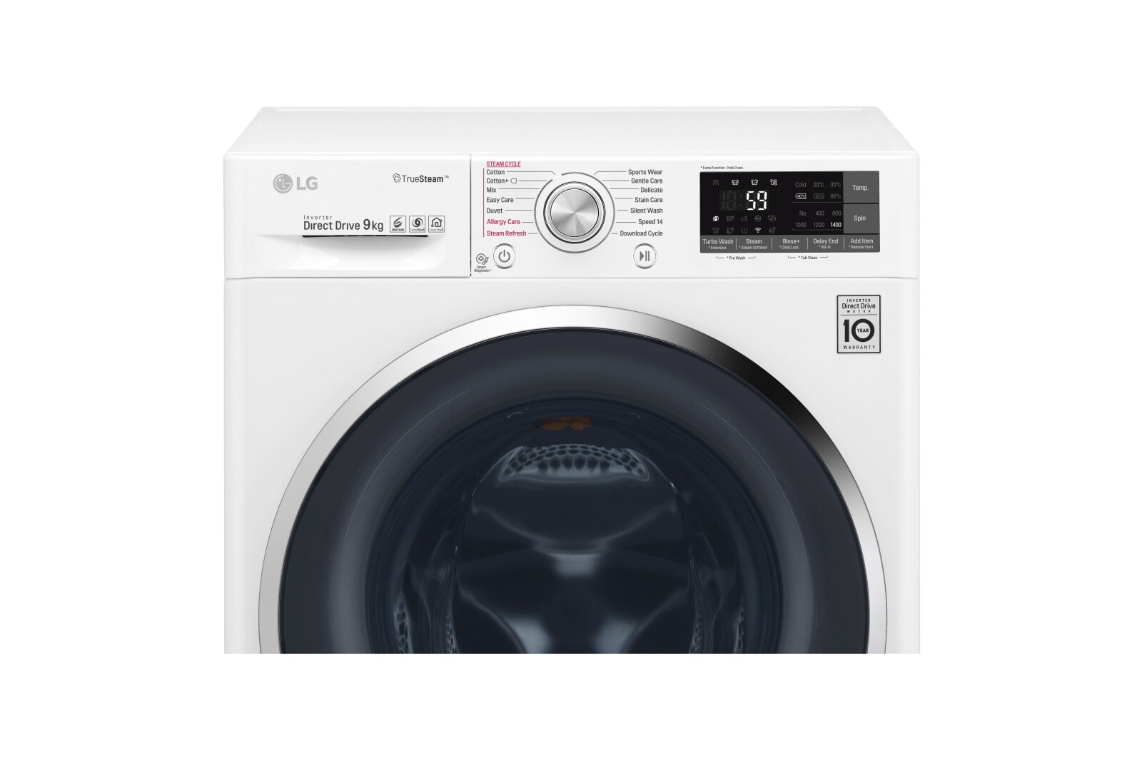 LG Pralka C2 TrueSteam TurboWash 1400rpm 9kg, F4J8VS2WD