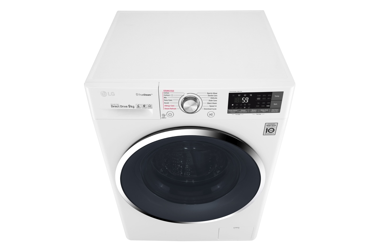 LG Pralka C2 TrueSteam TurboWash 1400rpm 9kg, F4J8VS2WD