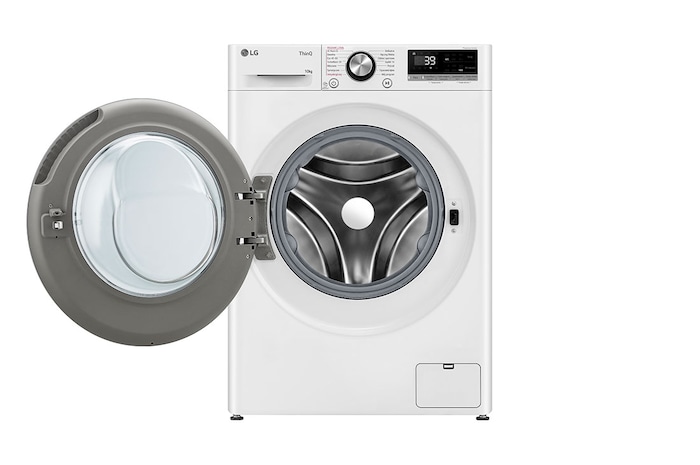 LG Pralka LG | biała | 10 kg | 1400 obr. / min. | Steam | TurboWash 360 | ThinQ | AIDD | F4W10722W, F4W10722W