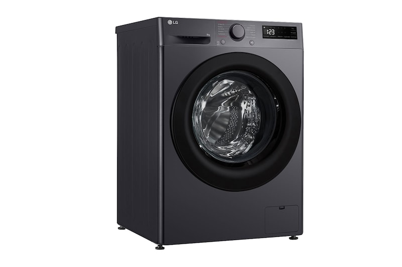 LG Pralka LG | grafitowa | 9 kg | 1400 obr. | AI Wash | AIDD | Programy parowe | Klasa A-10% | F4W90506J, F4W90506J