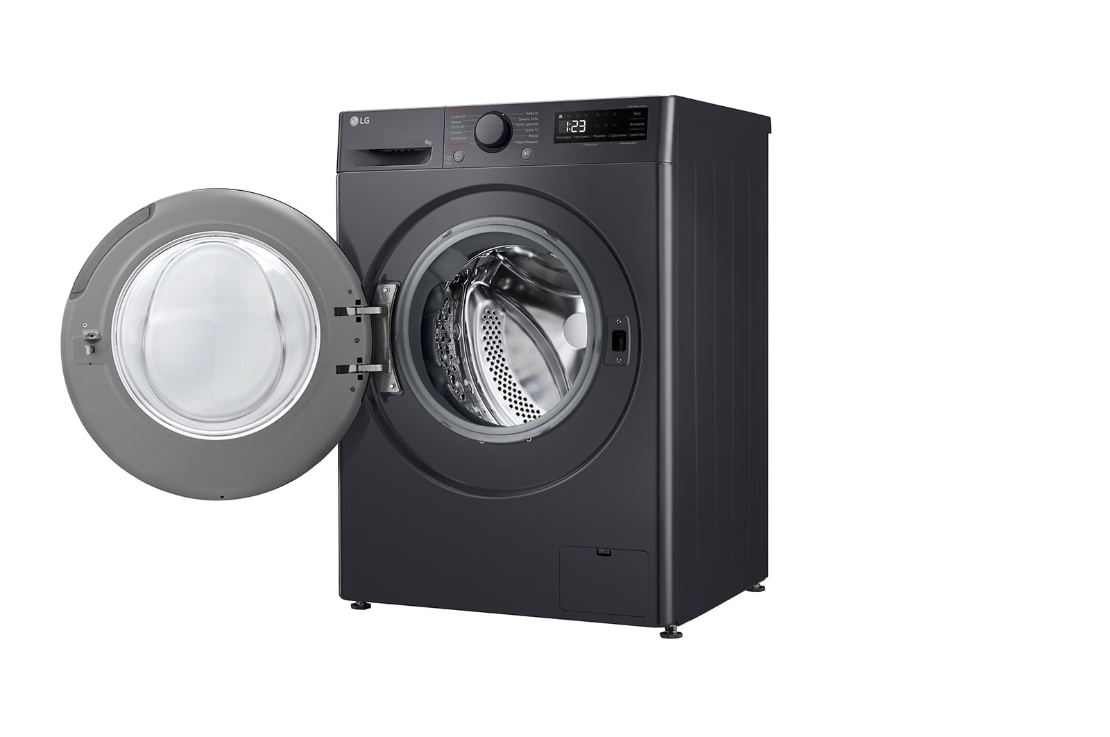 LG Pralka LG | grafitowa | 9 kg | 1400 obr. | AI Wash | AIDD | Programy parowe | Klasa A-10% | F4W90506J, F4W90506J