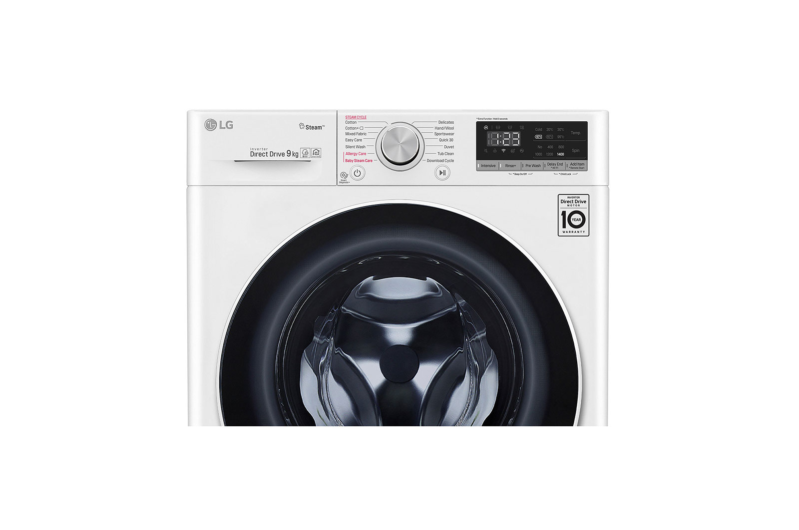 LG Pralka LG Vivace V400 9kg Steam 1400rpm ThinQ F4WN409S1, F4WN409S1
