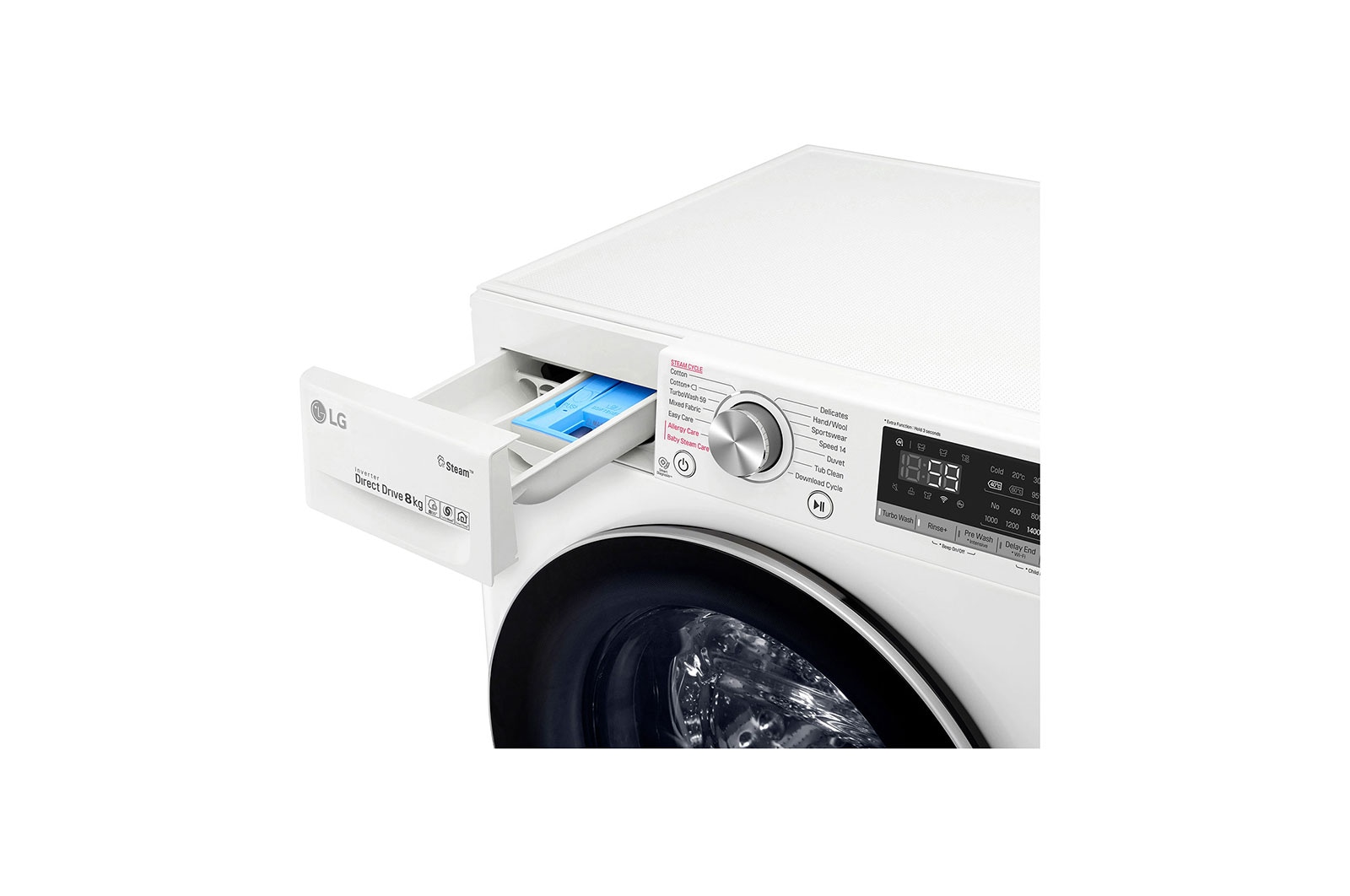 LG Pralka LG Vivace V600 8kg Steam 1400rpm ThinQ F4WN608S1, F4WN608S1