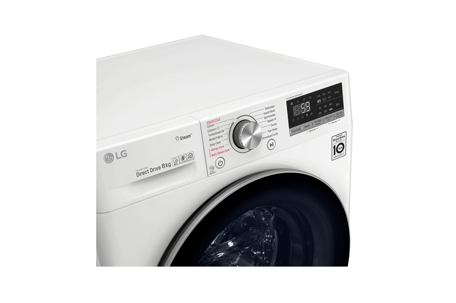 LG Pralka LG Vivace V600 Steam 8kg 1400rpm ThinQ F4WN608S2, F4WN608S2