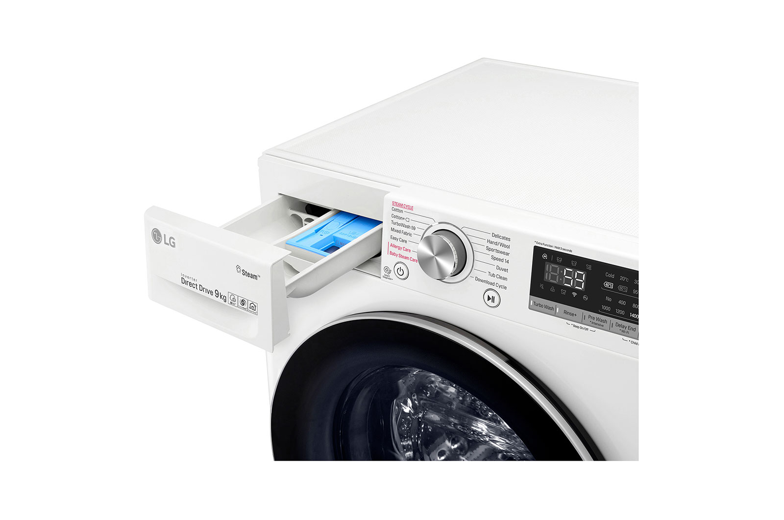 LG Pralka LG Vivace V600 Steam 9kg 1400rpm ThinQ F4WN609S1, F4WN609S1
