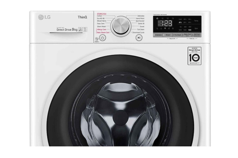 LG Pralka LG Vivace V400 9kg Steam 1400rpm ThinQ F4WT409AIDD, F4WT409AIDD