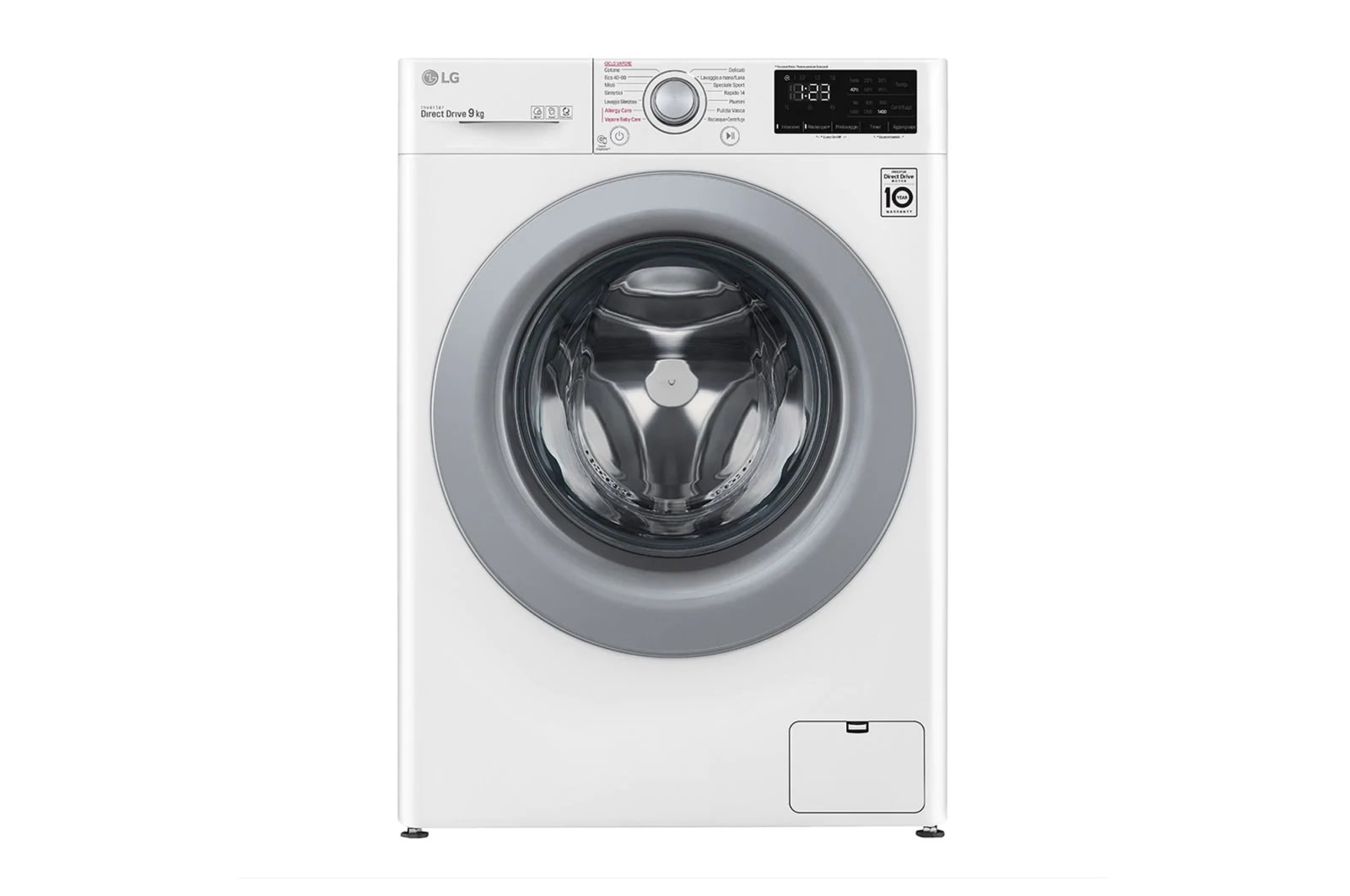 Pralka LG Vivace V300 9kg Steam 1400rpm F4WV309S4E F4WV309S4E - widok z przodu