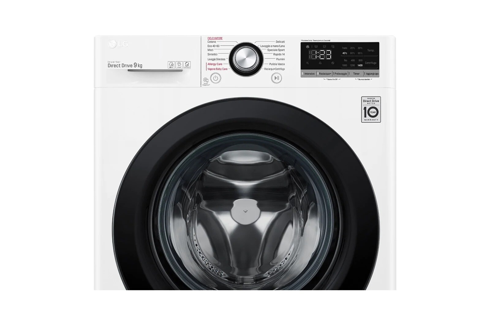 LG Pralka LG Vivace | biała | V300 | 9kg | Steam | 1400 rpm | AIDD | F4WV309S6E, F4WV309S6E