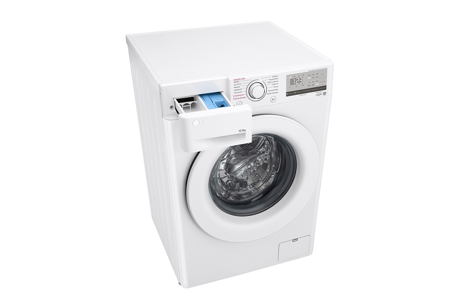 LG Pralka LG Vivace | biała | V300 | 10,5kg | Steam | AIDD | 1400 rpm | F4WV310S3E, F4WV310S3E