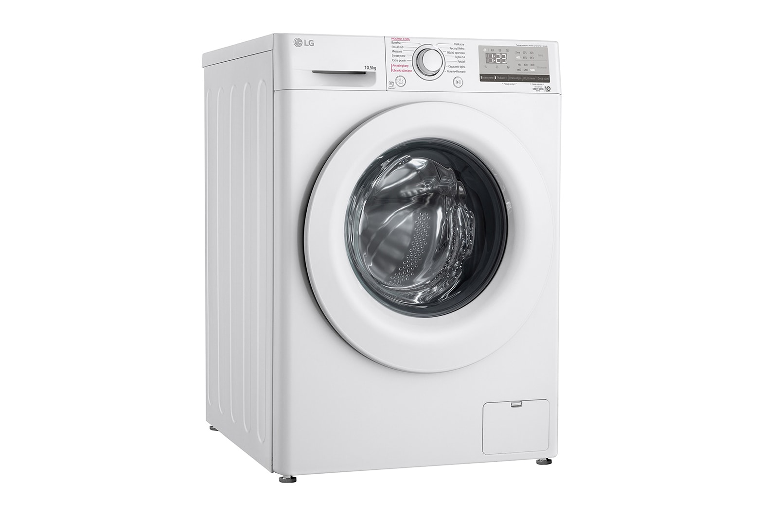 LG Pralka LG Vivace | biała | V300 | 10,5kg | Steam | AIDD | 1400 rpm | F4WV310S3E, F4WV310S3E