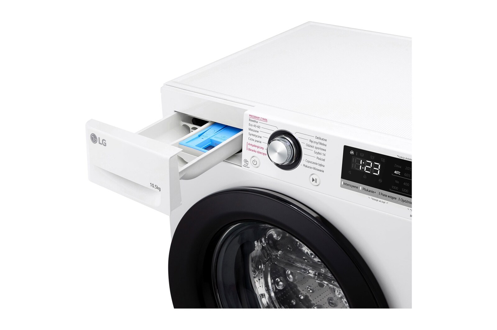 LG Pralka LG Vivace | biała | V300 | 10,5kg | Steam | 1400 rpm | AIDD | F4WV310S6A, F4WV310S6A