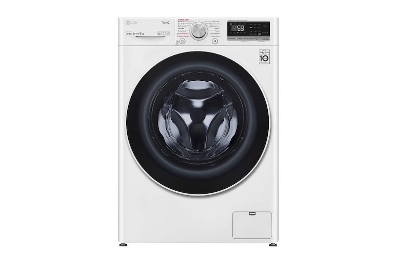 LG Pralka LG Vivace | biała | V500 | 8kg | Steam | 1400 rpm | ThinQ | AIDD | F4WV5N8S0E, F4WV5N8S0E