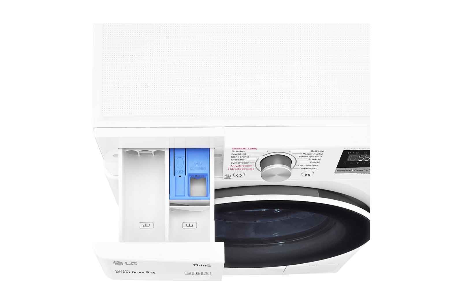 LG Pralka LG Vivace | biała | V500 | 8kg | Steam | 1400 rpm | ThinQ | AIDD | F4WV5N8S0E, F4WV5N8S0E