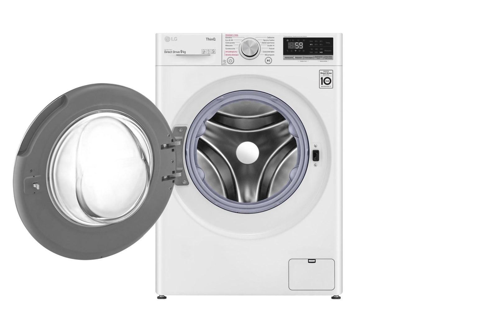LG Pralka LG Vivace V500 9kg Steam 1400rpm ThinQ F4WV5N9S0E, F4WV5N9S0E