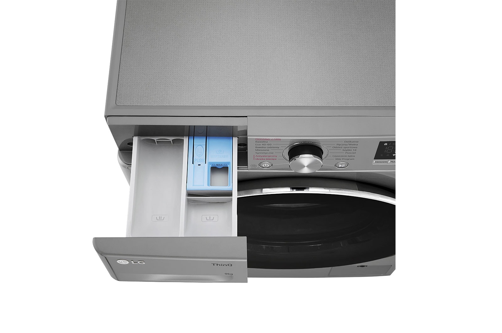 LG Pralka LG Vivace | srebrna | V500 | 9kg | Steam | 1400 rpm | ThinQ | F4WV5N9S2TA, F4WV5N9S2TA
