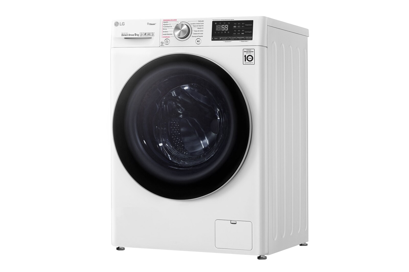 LG Pralka LG Vivace V700 9kg Steam+ 1400rpm ThinQ F4WV709P1B, F4WV709P1B