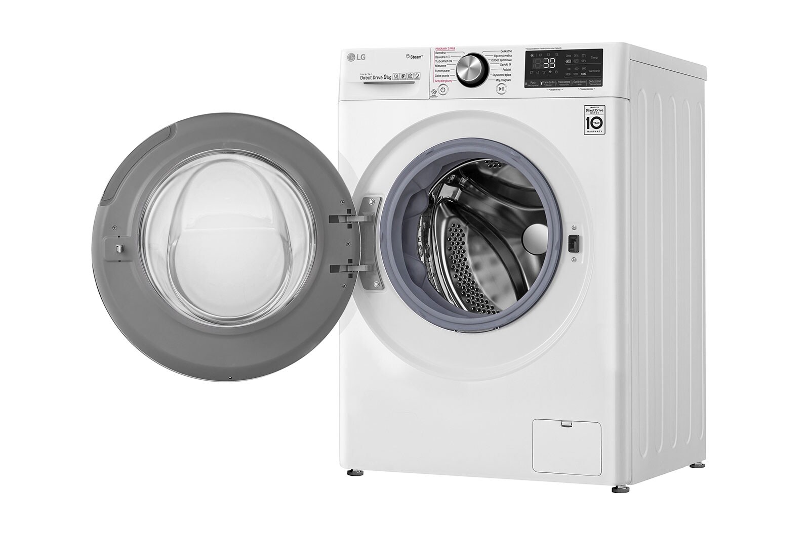 LG Pralka LG Vivace V900 9kg Steam+ 1400rpm ThinQ F4WV909P2A, F4WV909P2A