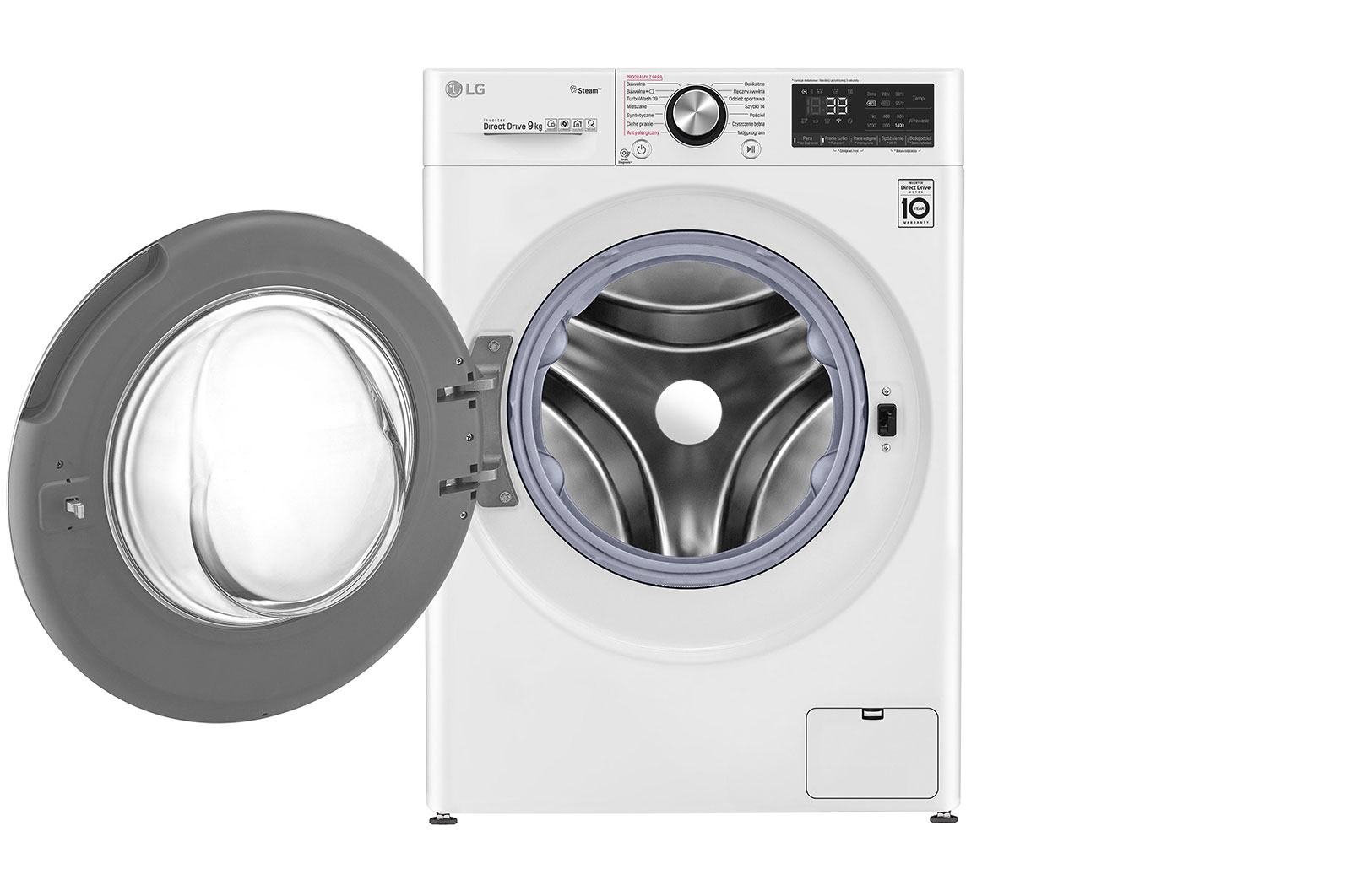 LG Pralka LG Vivace V900 9kg Steam+ 1400rpm ThinQ F4WV909P2A, F4WV909P2A