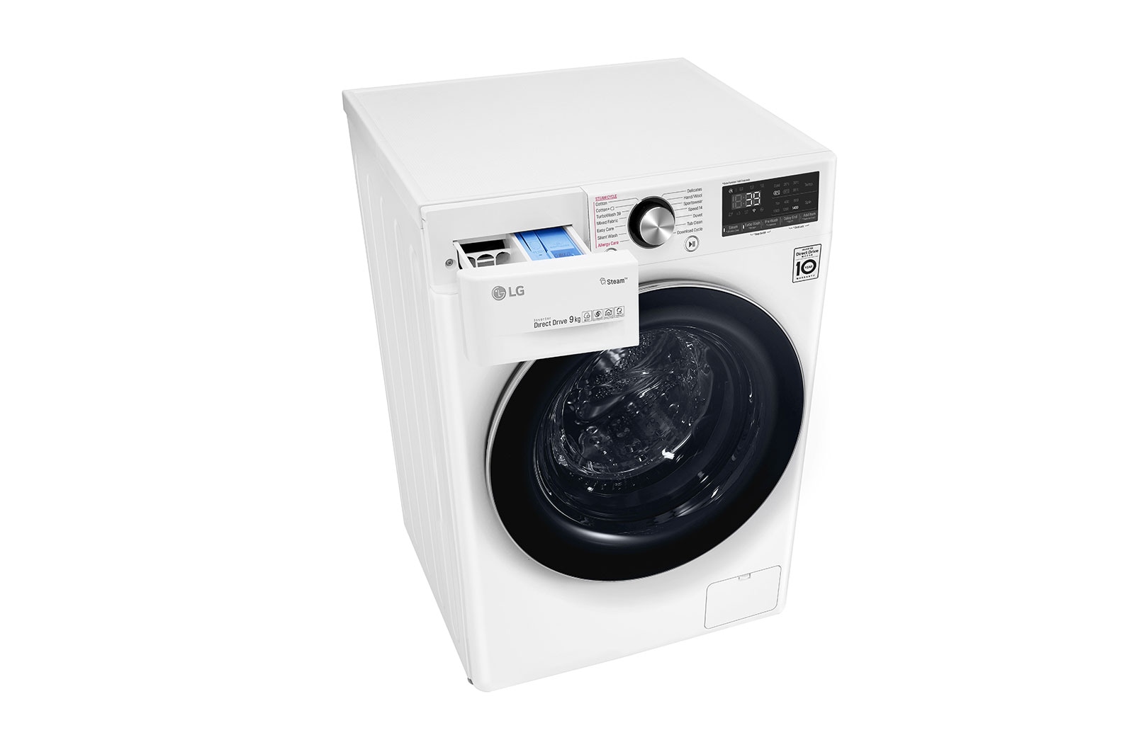 LG Pralka LG Vivace V900 9kg Steam+ 1400rpm ThinQ F4WV909P2A, F4WV909P2A