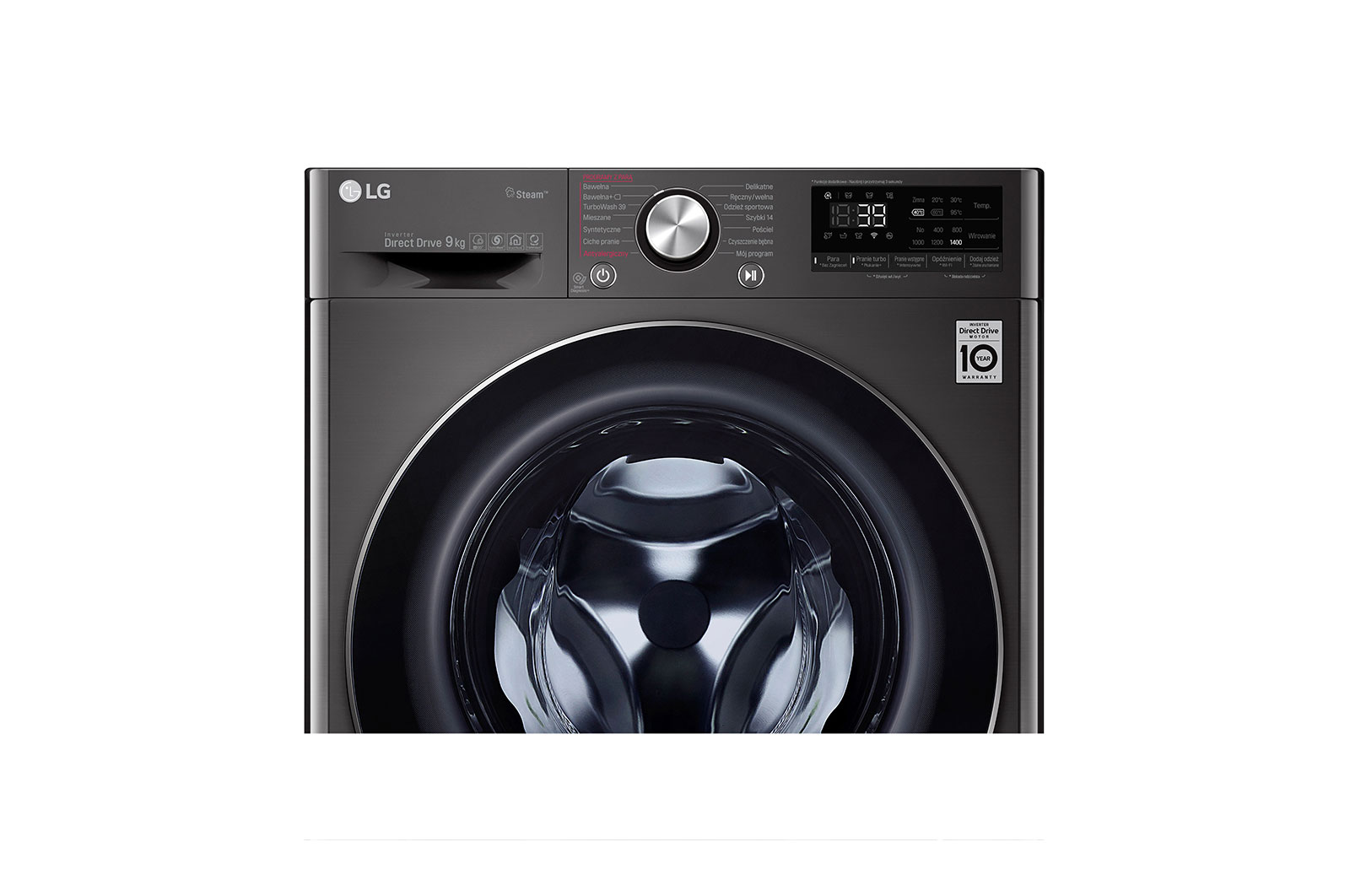 LG Pralka LG Vivace V900 9kg Steam+ 1400rpm ThinQ F4WV909PS2A, F4WV909PS2A
