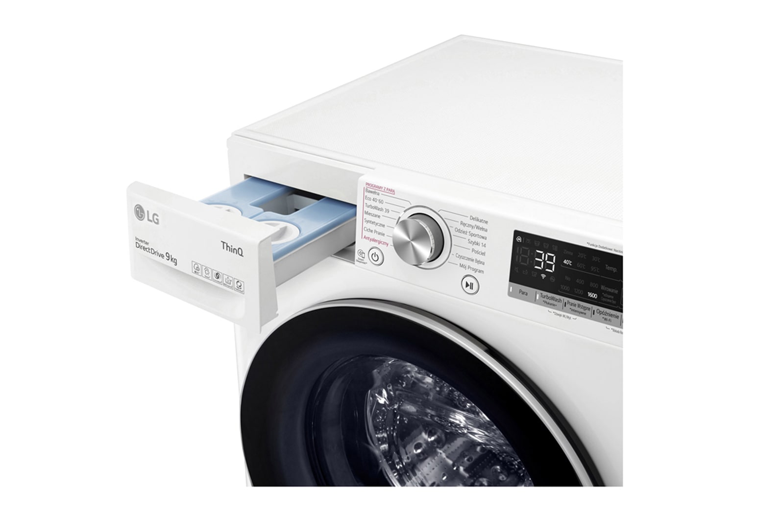 LG Pralka LG Vivace V700 9kg Steam 1600rpm ThinQ F6WV709A1E, F6WV709A1E