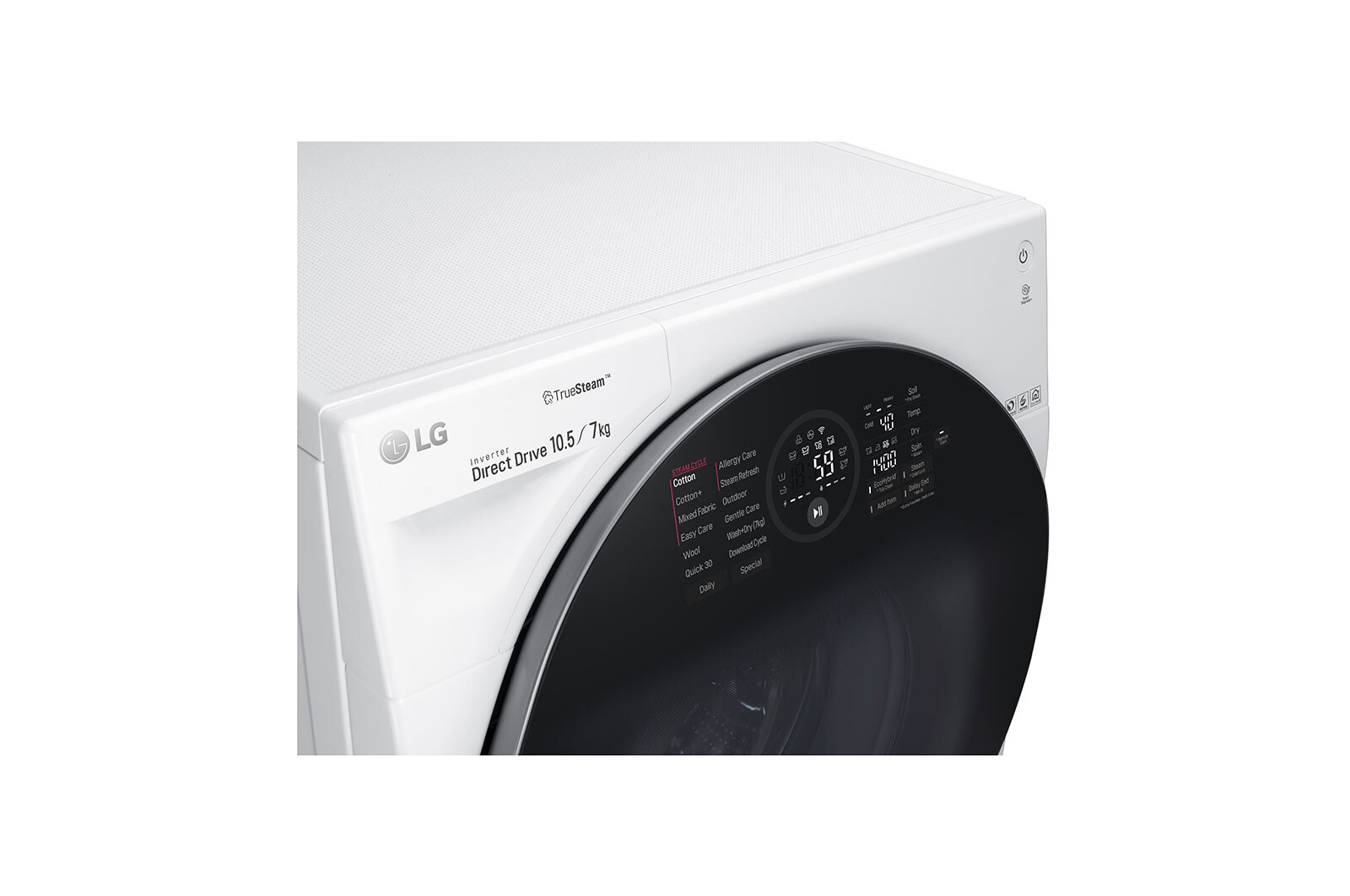 LG Pralko-suszarka TwinWash TrueSteam 1400rpm, 10,5/7kg, FH4G1JCH2N