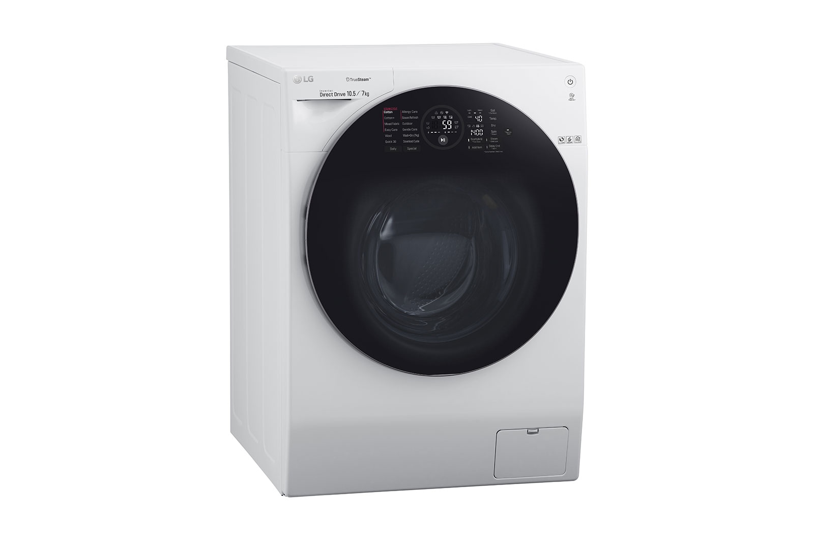 LG Pralko-suszarka TwinWash TrueSteam 1400rpm, 10,5/7kg, FH4G1JCH2N