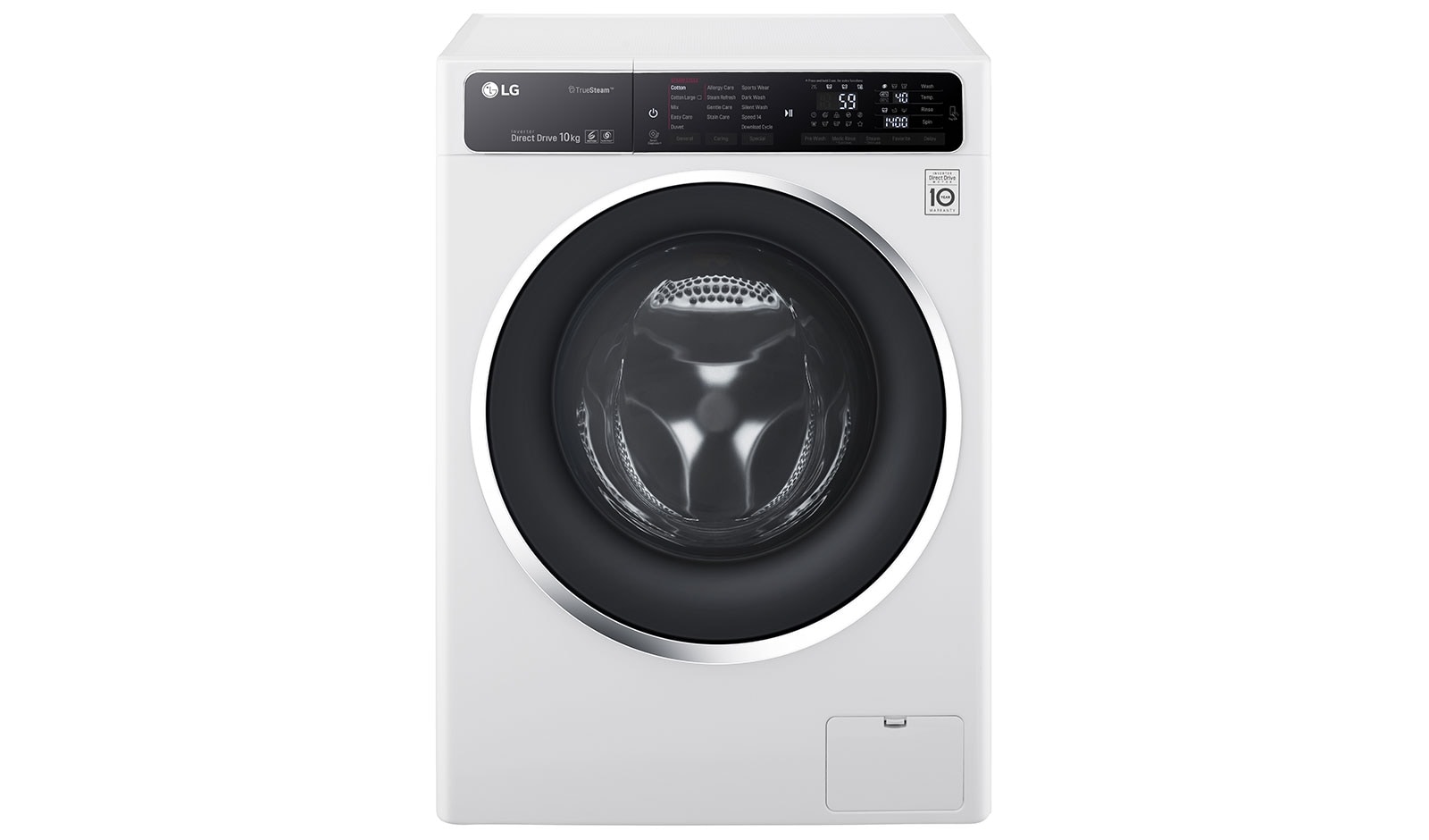 Pralka parowa 10kg 2.0 Turbo Wash FH4U1JBS2 - widok z przodu