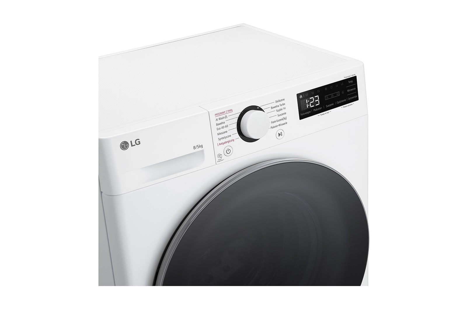 LG Pralko-suszarka LG Vivace | biała | slim 8/5 kg | 1200 obr. | Steam | AIDD | F2D85501W, F2D85501W