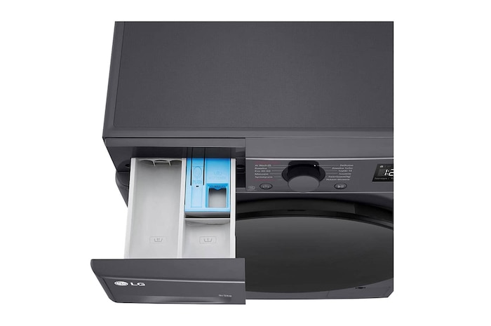 top view with detergent port open