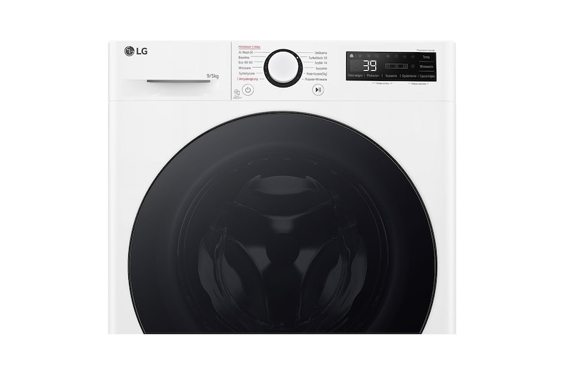 LG Pralko-suszarka LG | biała | slim 9 / 5 kg | AIDD™ | Klasa A-10% | Smart Diagnosis™ | 1200 obr./ min.| F2D9552YW, F2D9552YW