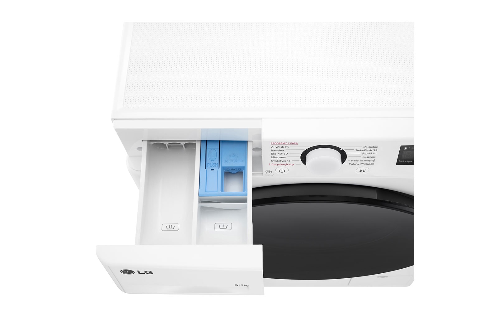 LG Pralko-suszarka LG | biała | slim 9 / 5 kg | AIDD™ | Klasa A-10% | Smart Diagnosis™ | 1200 obr./ min.| F2D9552YW, F2D9552YW