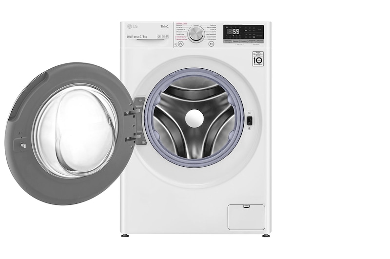 LG Pralko-suszarka LG Vivace | V500 | slim 7/5kg | Steam | 1200 rpm | ThinQ | AIDD | F2DV5S7S, F2DV5S7S0E
