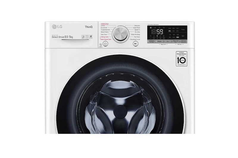 LG Pralko-suszarka LG Vivace | V500 | slim 8,5/5kg | Steam | 1200 obr. | ThinQ | F2DV5S8S0, F2DV5S8S0