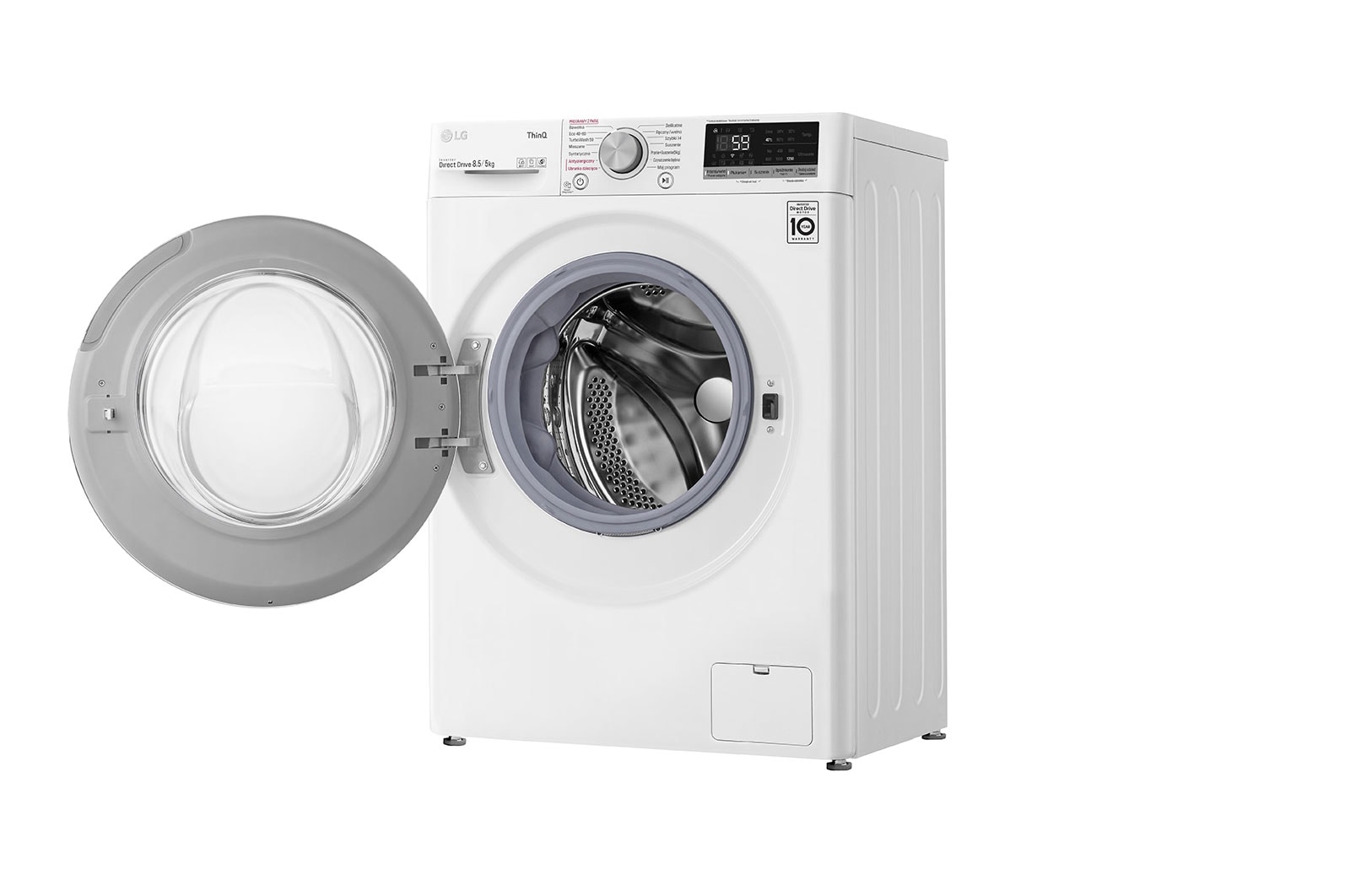 LG Pralko-suszarka LG Vivace | V500  | slim 8,5/5kg |  Steam | 1200 rpm |  ThinQ  | AIDD | biała | F2DV5S8S1, F2DV5S8S1