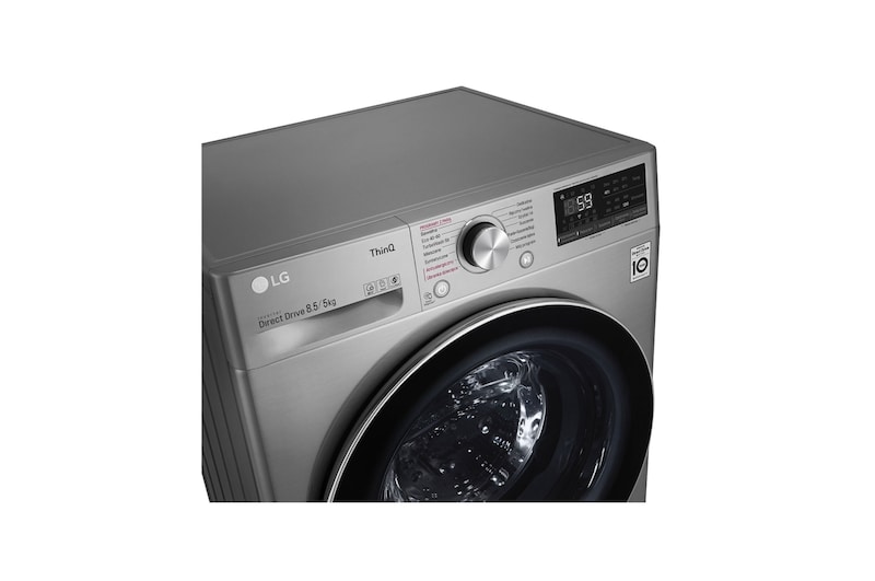 LG Pralko-suszarka LG Vivace | V500 | srebrna | slim 8,5/5kg | Steam | 1200 rpm | ThinQ | F2DV5S8S2TE, F2DV5S8S2TE