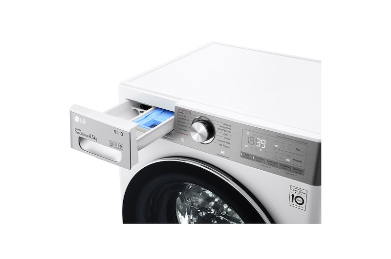 LG Pralko-suszarka LG Vivace | biała | V900 | slim 8,5/5kg | Steam+ | 1200 rpm | TurboWash 360 | AIDD | ThinQ | F2DV9S8H2E, F2DV9S8H2E