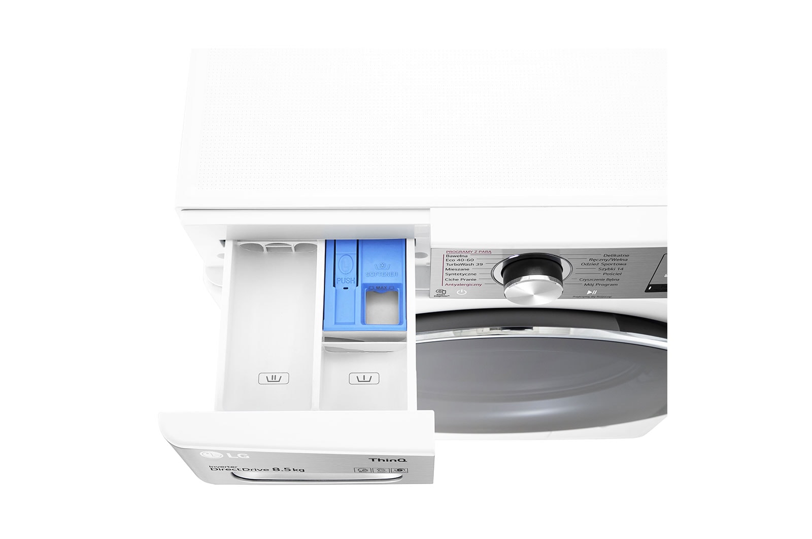 LG Pralko-suszarka LG Vivace | biała | V900 | slim 8,5/5kg | Steam+ | 1200 rpm | TurboWash 360 | AIDD | ThinQ | F2DV9S8H2E, F2DV9S8H2E