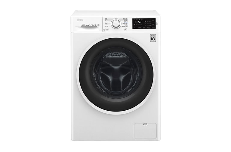 Pralko-suszarka LG Vivace C4 7/4 kg 1200rpm F2J6HM0W F2J6HM0W - widok z przodu