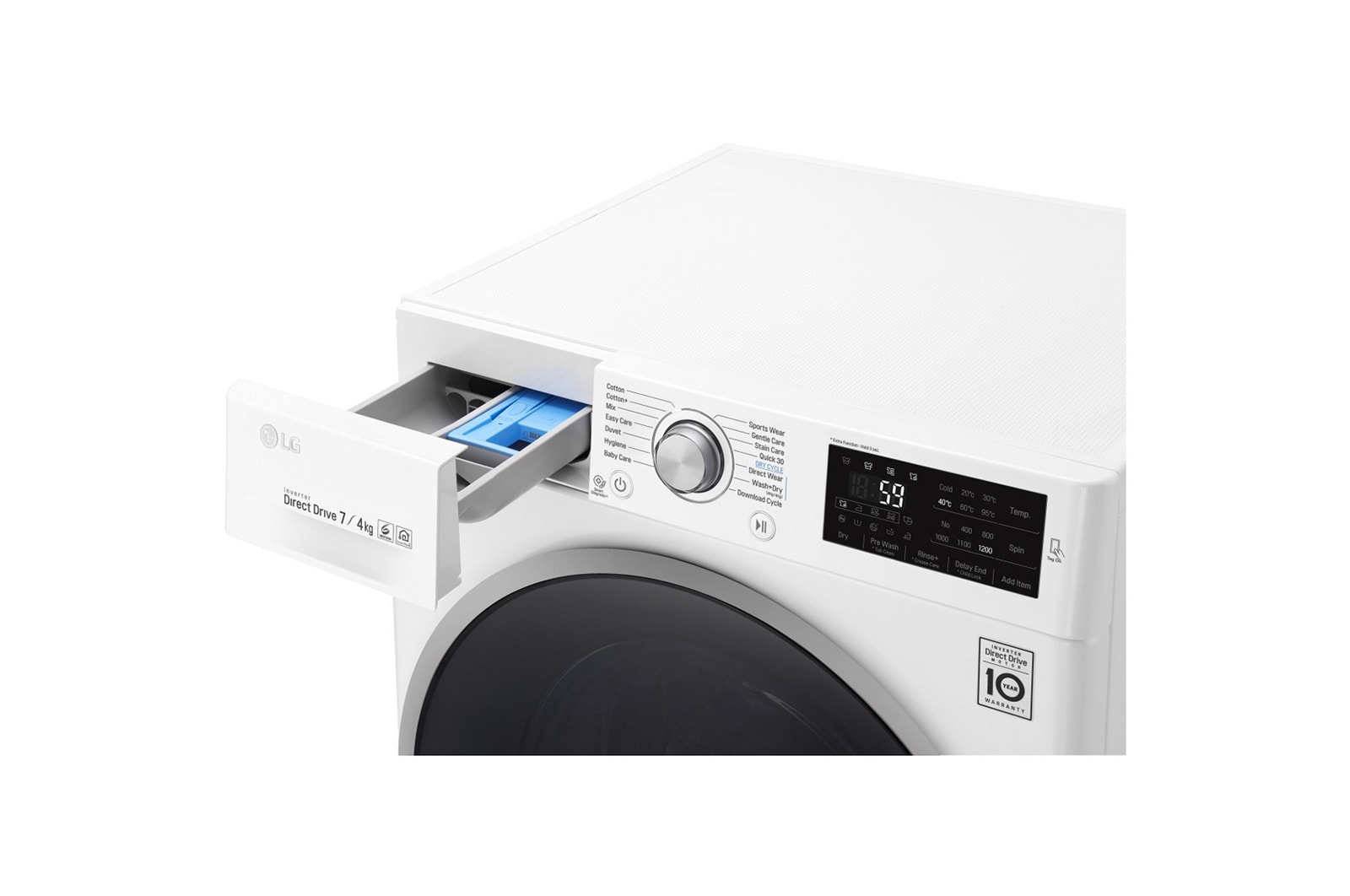 LG Pralko-suszarka LG Vivace C4 slim 7/4 kg 1200rpm F2J6HM1W, F2J6HM1W